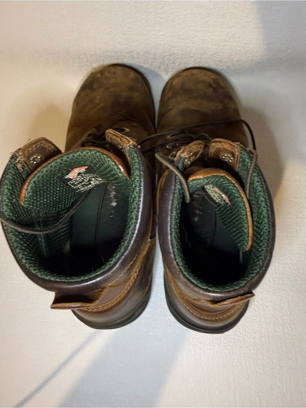 Red Wing Men’s 11 Brown Leather Safety Toe EH Oil Resistant Work Boots